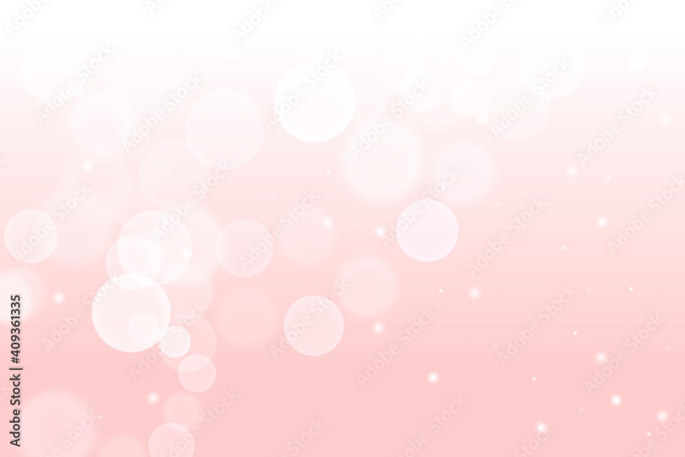 Pink pastel abstract texture background with white bokeh lights. blurred beautiful shiny. use for wallpaper backdrop wedding card valentines and your product.