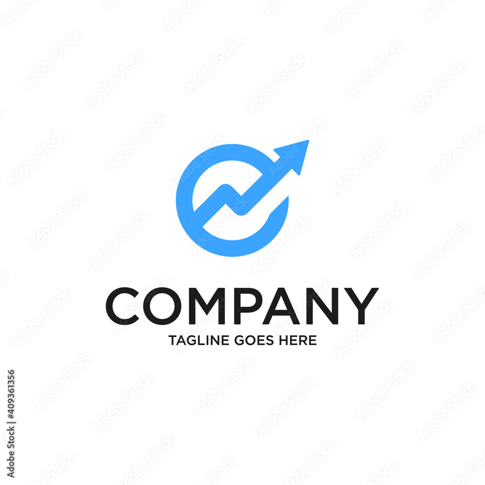 Initial Letter E and Arrow Linked Logo. with blue color isolated on white Background. Usable for Business and Branding Logos. Flat Vector Logo Design Template Element. Initial Letter E and Arrow Linked Logo. with blue color isolated on white Background. Usable for Business and Branding Logos. Flat Vector Logo Design Template Element.