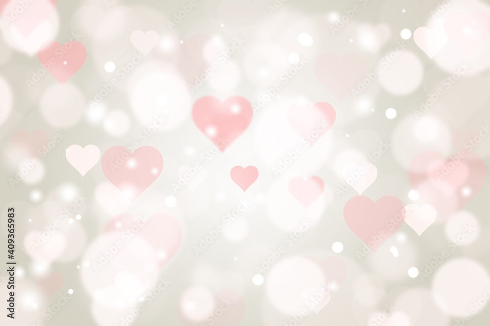 Gray brown abstract texture background with white bokeh pink heart blurred beautiful shiny lights use for card valentines banner wallpaper backdrop and your product. Gray brown abstract texture background with white bokeh pink heart blurred beautiful shiny lights use for card valentines banner wallpaper backdrop and your product.