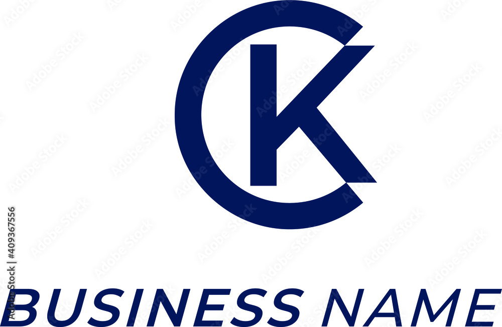 design logo combine letter C and letter K design logo combine letter C and letter K