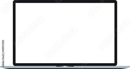 Laptop Mockup isolated on white background