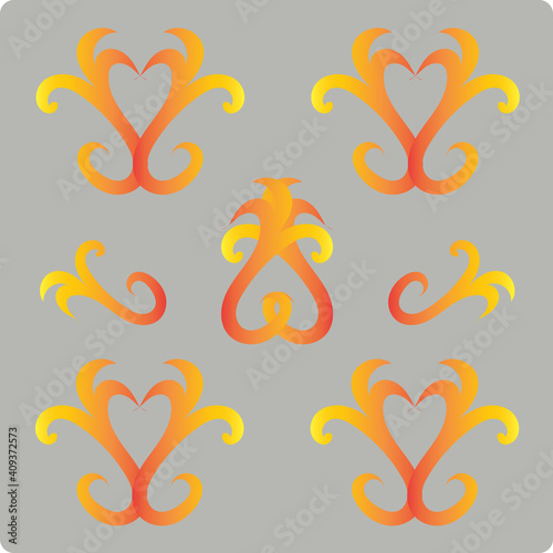 orange vector for illustration background