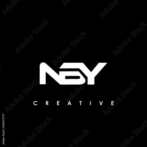 NBY Letter Initial Logo Design Template Vector Illustration photo