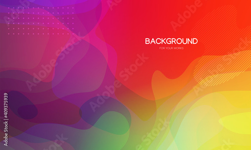 Abstract background vector illustration. Colorful gradient with geometric shapes composition.