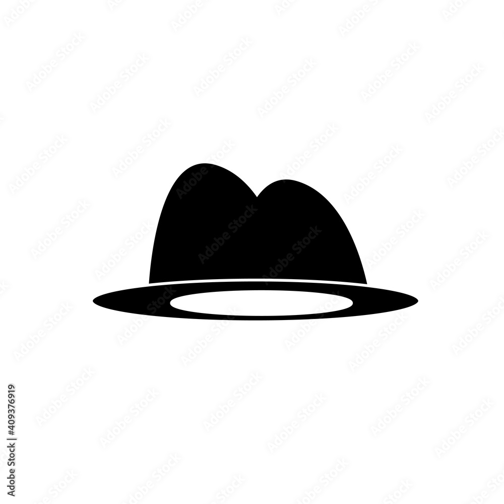 hat vector icon on white isolated background. hat vector icon on white isolated background.