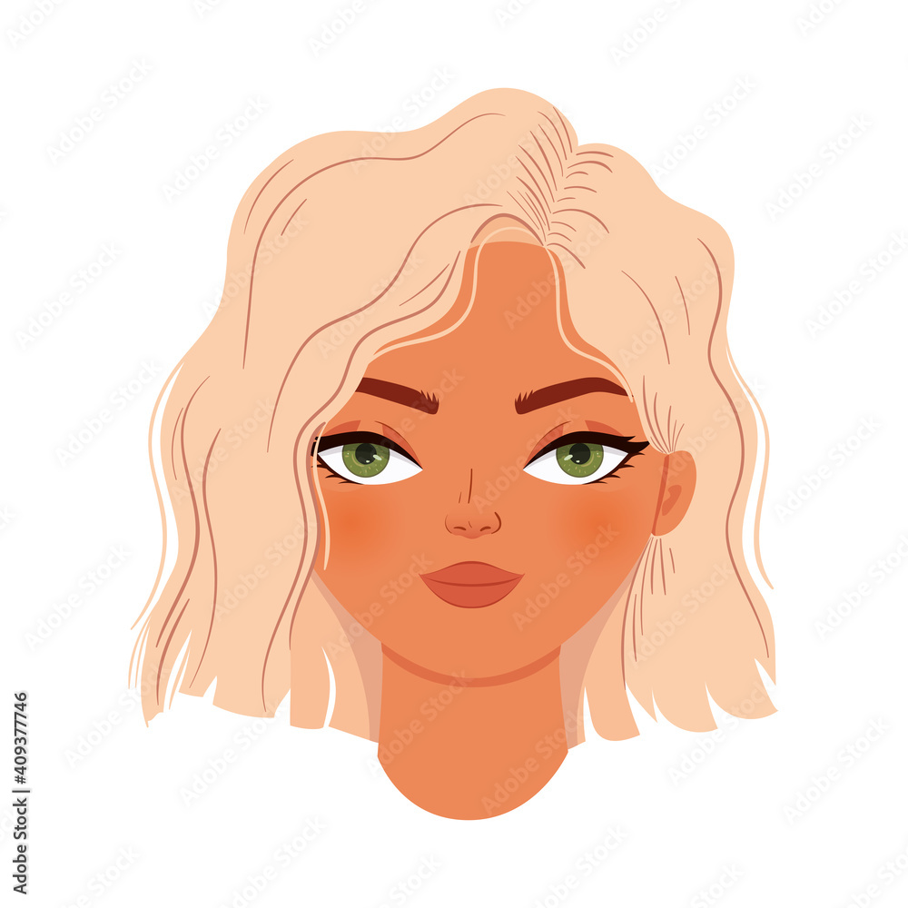 woman with a blond hair woman with a blond hair