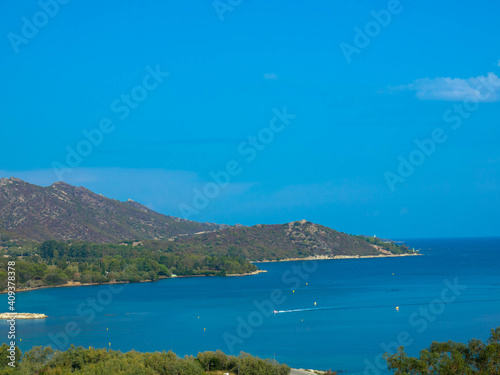 Panorama view of the rocky coastline and mediterranean sea, Cap Corse, Corsica, France. Tourism and vacations concept. © familie-eisenlohr.de