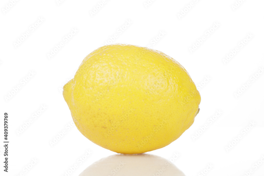 a lemon isolated on white background a lemon isolated on white background