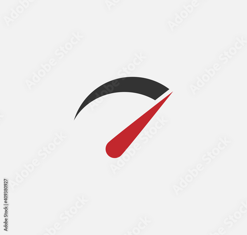 icon of a speedometer. speed logo