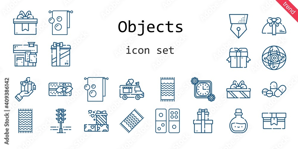 objects icon set. line icon style. objects related icons such as gift, pills, potion, beach towel, house, towel, ice cream truck, pen, time, domino, internet, gifts, traffic light, objects icon set. line icon style. objects related icons such as gift, pills, potion, beach towel, house, towel, ice cream truck, pen, time, domino, internet, gifts, traffic light,