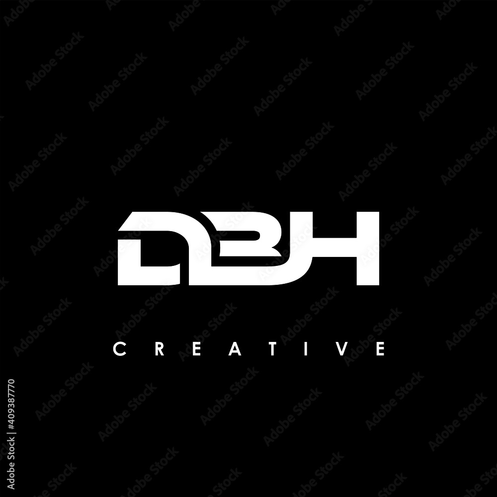 DBH Letter Initial Logo Design Template Vector Illustration DBH Letter Initial Logo Design Template Vector Illustration