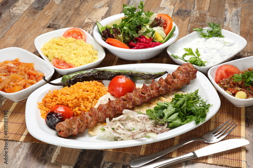 Photos Turkish kebab famous adana kebab