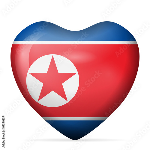 Heart North Korea flag Free Download Heart North Korea flag - GFXLoad
