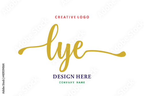 LYE lettering logo is simple, easy to understand and authoritative
