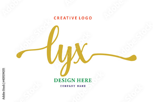 LYX lettering logo is simple, easy to understand and authoritative photo