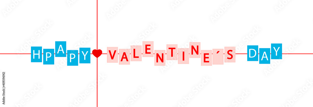 Fototapeta premium Valentine's Day, a gift with a red heart for lovers.