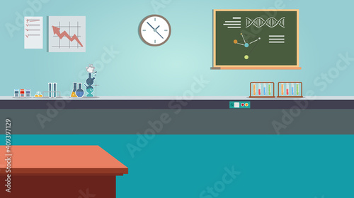The laboratory is used for scientific activities.