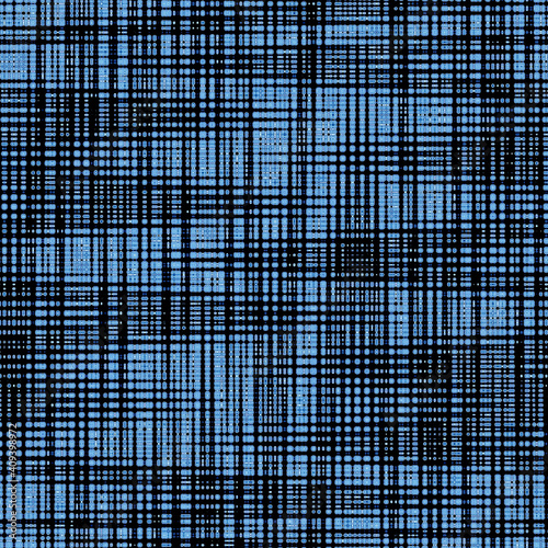 Abstract textured blue washed denim linen canvas fabric imitation background.