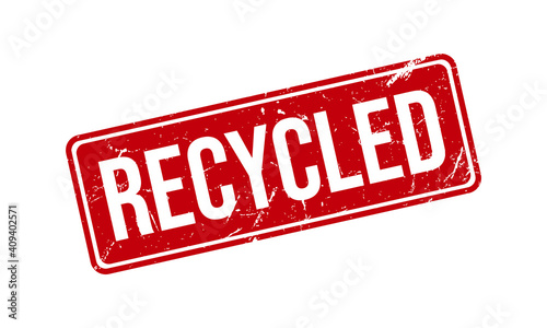Recycled Rubber Grunge Stamp Seal Stock Vector