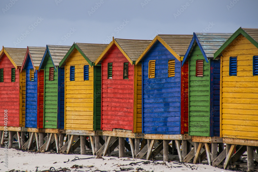 Naklejka premium Muizenberg Beach, Cape Town