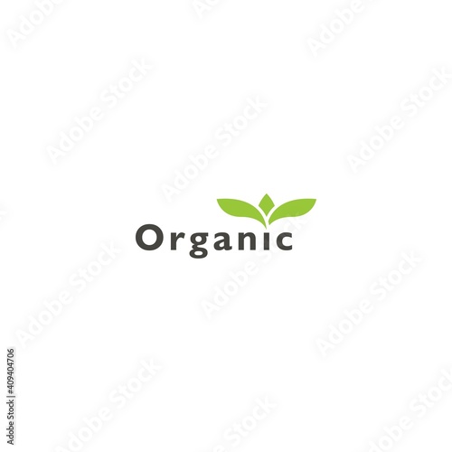 Organic, natural. Vector logo icon template