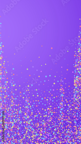 Festive ravishing confetti. Celebration stars. Col