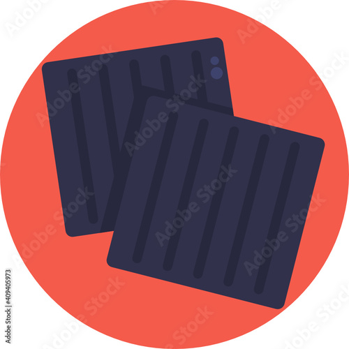 Japanese food icon.  Sushi icon. Vector illustration. 
