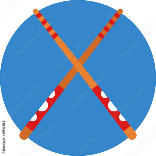 Japanese food icon.  Sushi icon. Vector illustration. 