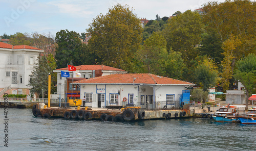 The Kanlica ferry station on the Bosphorus in the Beykoz district of Istanbul
