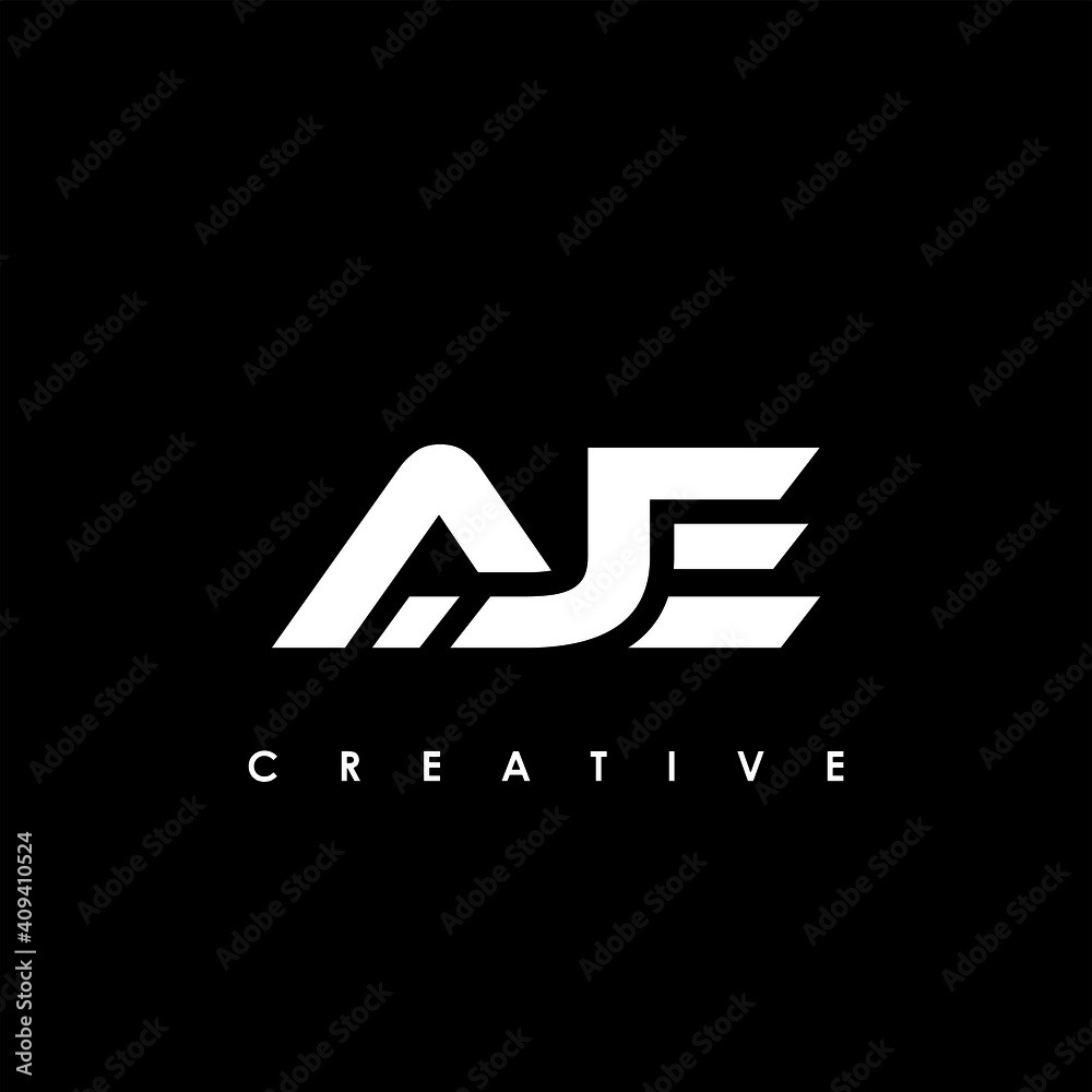 AJE Letter Initial Logo Design Template Vector Illustration Stock 
