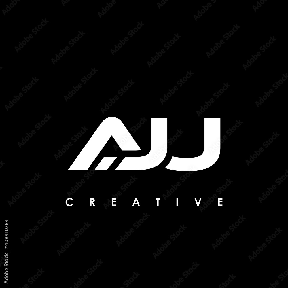 AJU Letter Initial Logo Design Template Vector Illustration