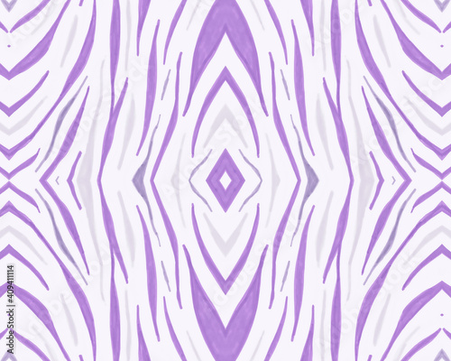 Tribal Background. Abstract Animal Texture. Psychedelic Cheetah Stripes. African Fabric Design. Seamless Tribal Ornament. Fashion Exotic Print. Geometric Tiger Stripes. Lilac Tribal Wallpaper.
