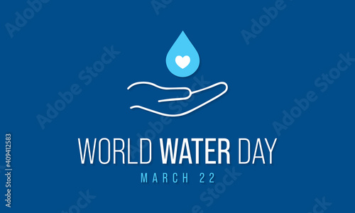 World Water Day is an annual observance day that highlights the importance of freshwater. The day is used to advocate for the sustainable management of freshwater resources. Vector illustration.