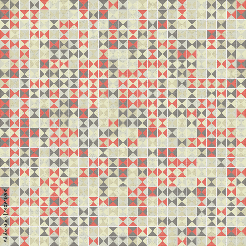 Fototapeta premium Abstract Geometric Pattern generative computational art illustration