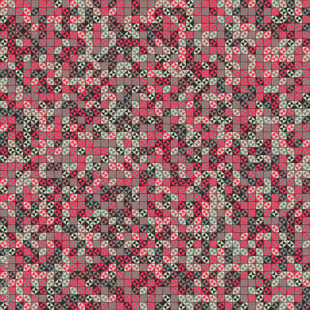 Abstract Geometric Pattern generative computational art illustration
