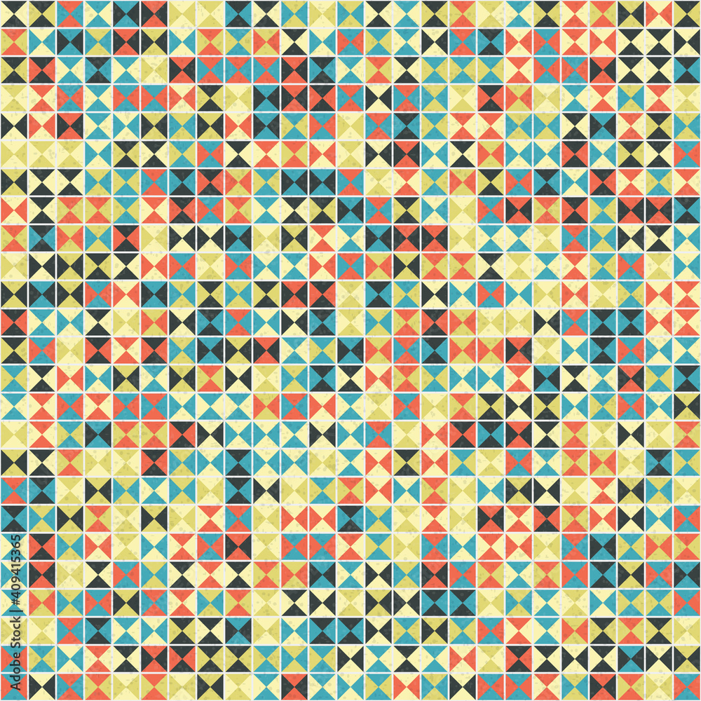 Fototapeta premium Abstract Geometric Pattern generative computational art illustration