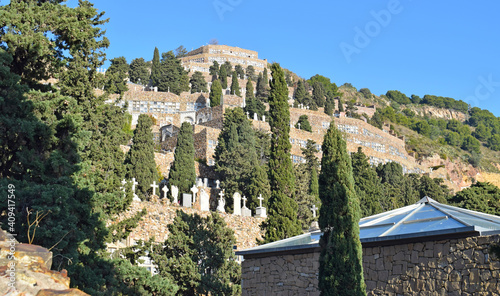 Cementerio de Montjuic en Barcelona Cataluña España
