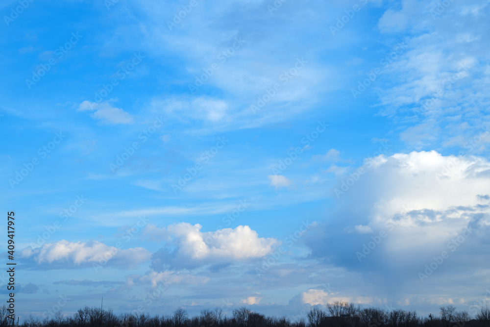 high resolution replacement sky - daytime blue monochrome sky