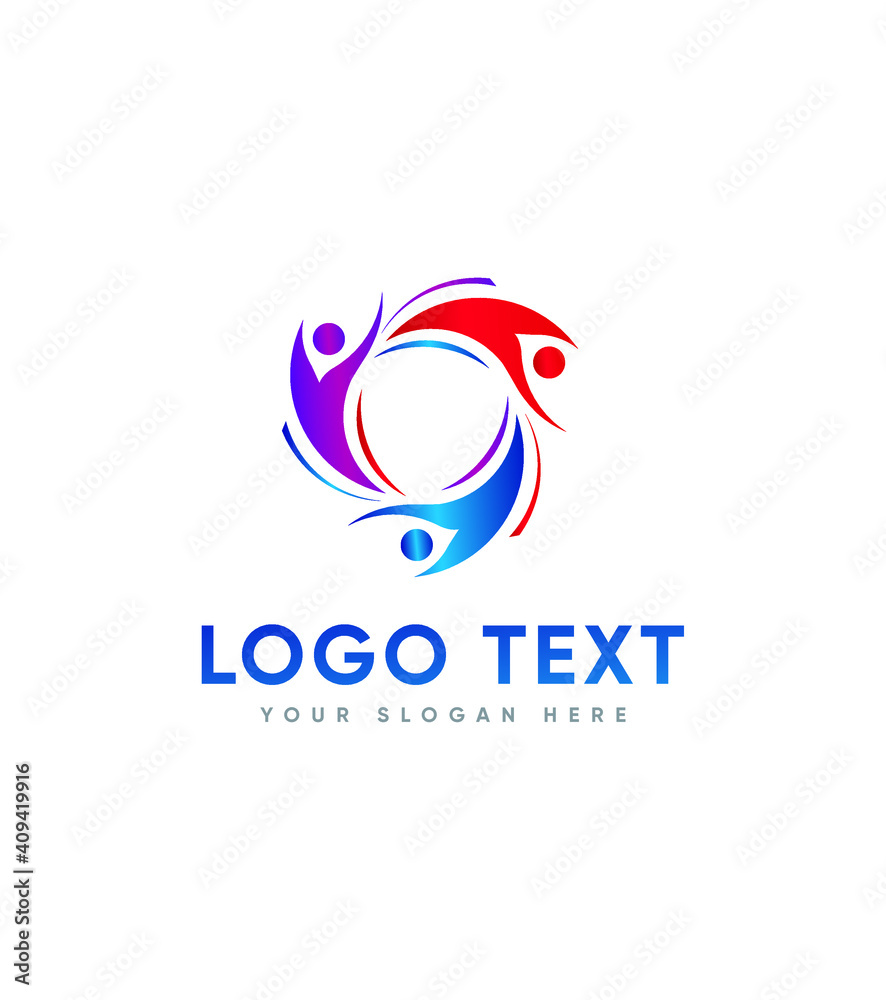 Do it Together logo template, vector logo for business and company identity 