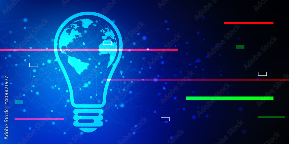 2d illustration bulb future technology, innovation background, creative idea concept
2d illustration bulb future technology, innovation background, creative idea concept