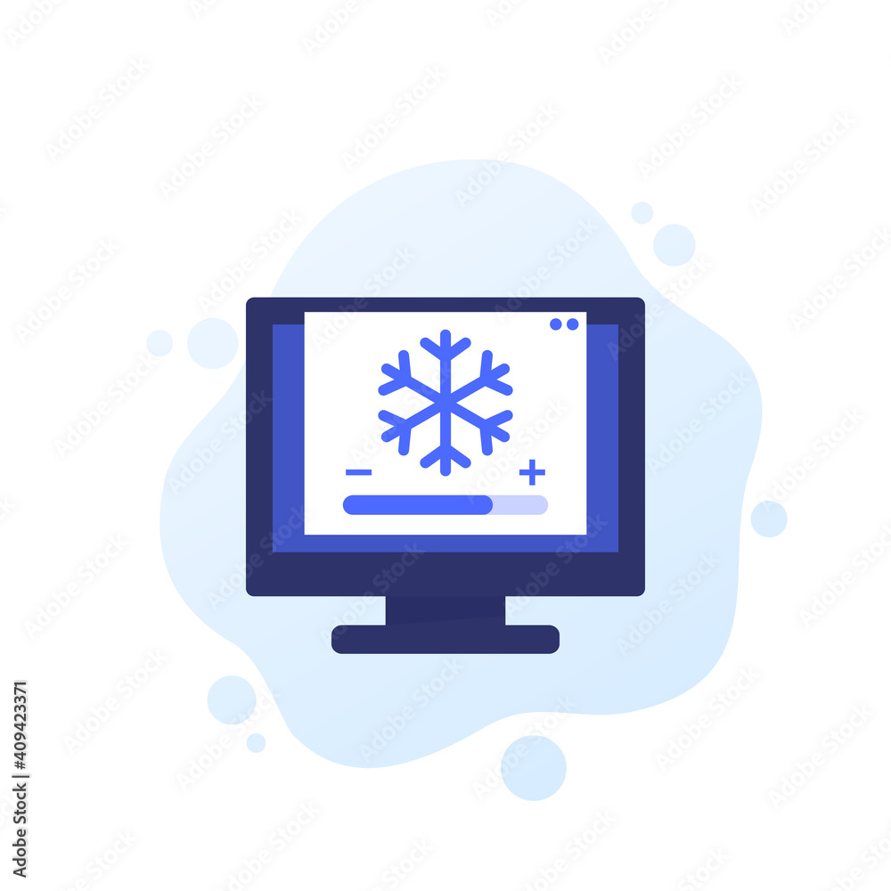 cooling control vector icon for web cooling control vector icon for web