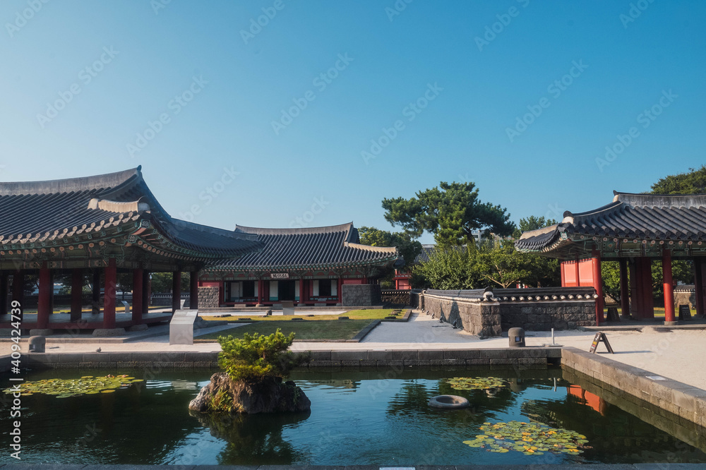 Gwandeokjeong palace in Jeju Island