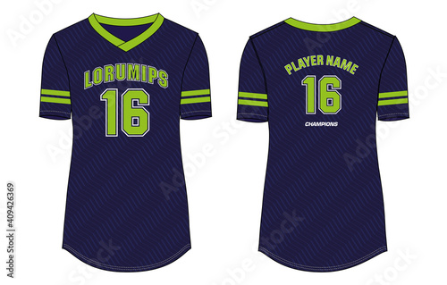 Women Sports Jersey t-shirt design concept Illustration Vector suitable for girls and Ladies for Volleyball jersey, Football, badminton, Soccer, netball and tennis, Sport uniform kit for sports