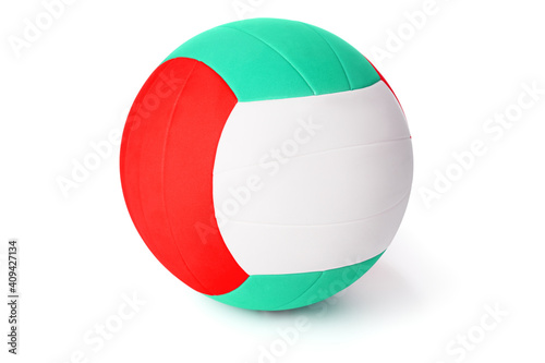 Free Download colored volleyball ball on white isolated background - GFXLoad