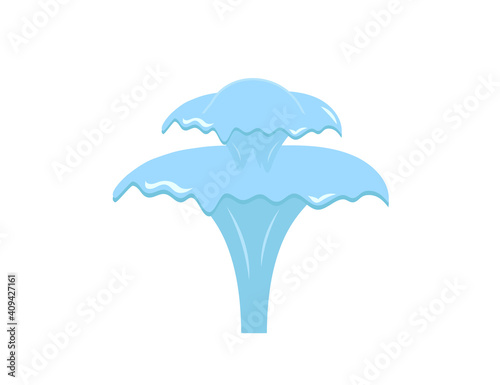 Water fountain icon. Vector illustration.
