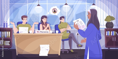 Social Justice Religion Flat Composition