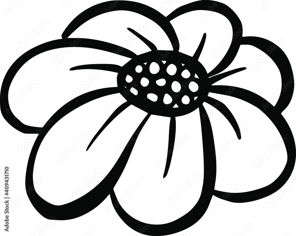 A Logo Design Of a Wildflower Flower Icon Buttercup, Daisy, Dandelion A Logo Design Of a Wildflower Flower Icon Buttercup, Daisy, Dandelion