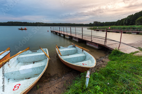 View of the Masurian lake.