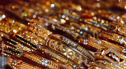 close up of a necklace