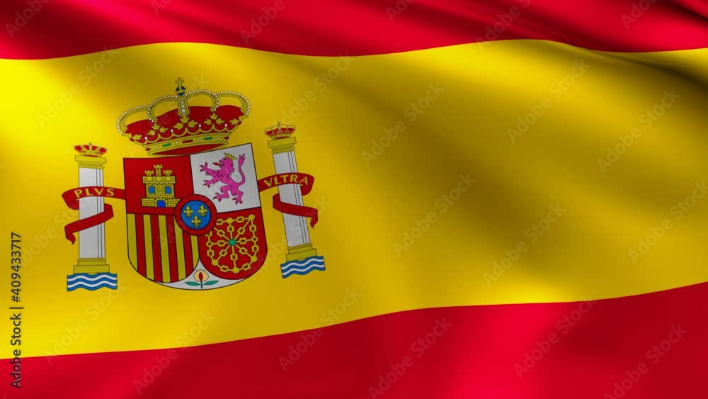 The flag of Spain animation, Spanish 3D waving flag close up, national flag 4K animation background.
The flag of Spain animation, Spanish 3D waving flag close up, national flag 4K animation background.